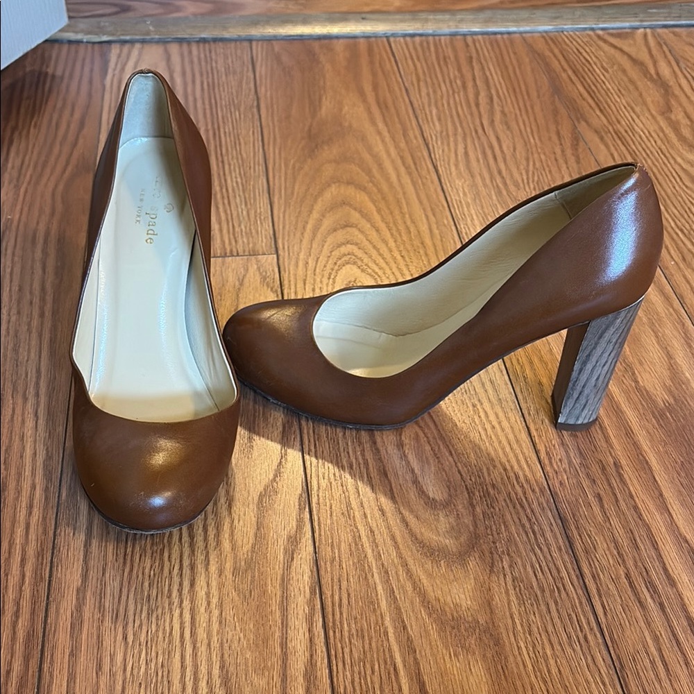 Kate Spade Brown Leather Heels